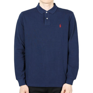 Polo Ralph Lauren Men's Pony Logo Long Sleeve Polo Shirt (Navy) 710680790 046 130958009 [P]