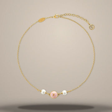Louis Vuitton Pearly Confetti Necklace 46 cm M04159 158643081 [P]