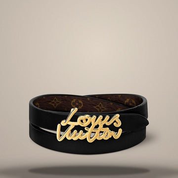 LOUIS VUITTON LV Script Armband 17 cm M4568 158643113 [P]