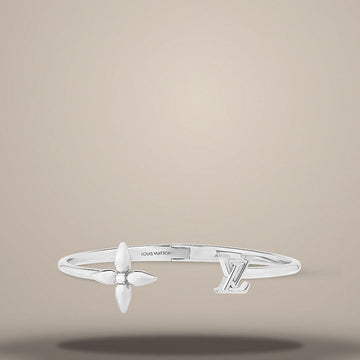Louis Vuitton Signature Bracelet with Palladium Finish Metal M1671 158643133 [P]