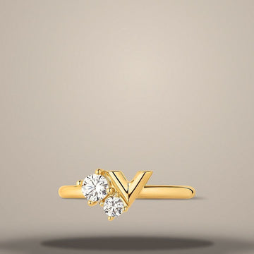LOUIS VUITTON Essential V Strass PM Ring 158643187 [P]