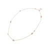 Hermes Rose Gold Chantal Long Necklace 80 Blue Stone 37529 158643203 [P]