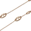 Hermes Rose Gold Chantal Long Necklace 80 Blue Stone 37529 158643203 [P]