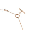 Hermes Rose Gold Chantal Long Necklace 80 Blue Stone 37529 158643203 [P]