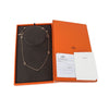 Hermes Rose Gold Chantal Long Necklace 80 Blue Stone 37529 158643203 [P]