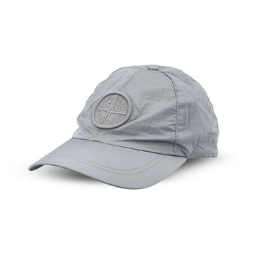 Stone Island 26FW Compass Embroidered Nylon Metal EcoNyl Baseball Cap Ash Gray L2S159100011 S0076 V0049 158643210 [P]