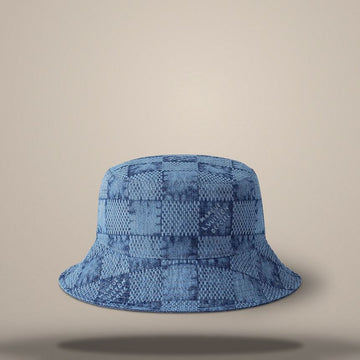 LOUIS VUITTON Splash Damier Bucket Hat Navy M5050 158643231 [P]