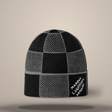 Louis Vuitton Damier Heritage Beanie Black M92737 158643233 [P]