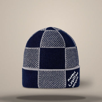 LOUIS VUITTON Damier Heritage Mütze Navy M90842 158643235 [P]