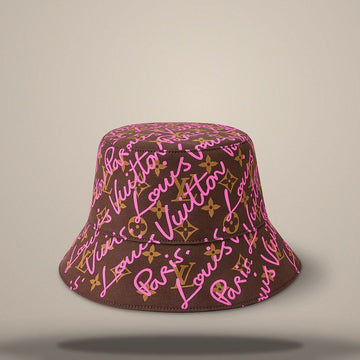 LOUIS VUITTON Bucket Hat mit LV-Logo in Pink M5411 158643291 [P]