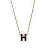 HERMES ミニポパシュペンダント ローズゴールド ヌア ブラック H147992FO03 127325362 [P]