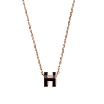 HERMES ミニポパシュペンダント ローズゴールド ヌア ブラック H147992FO03 127325362 [P]