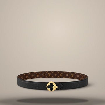 LOUIS VUITTON フラワーグラム ラウンド 30mm リバーシブル ベルト 158643322 [P]