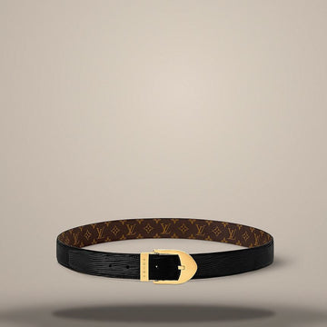 Louis Vuitton Timeless Épi 30mm Belt Black and Monogram M8900 158643325 [P]