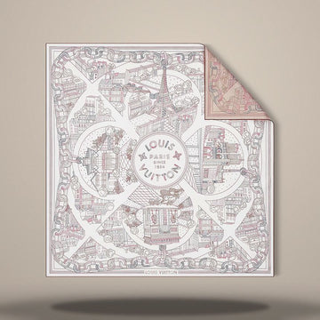LOUIS VUITTON Promenade Parisienne Square 90 weiß M98750 158643317 [P]