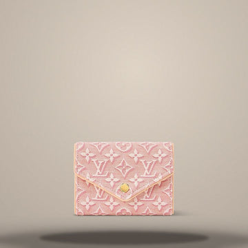 Louis Vuitton Victorine Wallet Monogram Embleme Rose Ruban M2A151 158643368 [P]