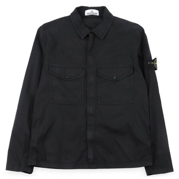 Stone Island Men's Twill Overshirt Jacket (Black) L2S15 1200003 S0A10 V0029 158643278 [P]