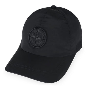 STONE ISLAND Herren Kompass Stickerei Nylon Metall Baseball Cap (Schwarz) L2S15 9100011 S0076 V0029 158641801 [P]