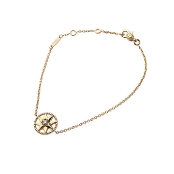 DIOR Gelbgold Perlmutter 1P Diamant Rose des Vents Armband 37547-1 158643488 [P]
