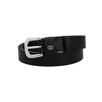 Valentino GaraVani V Logo Silver Plate Belt 7Y2T0SM1 XUG 0NO 147330107 [P]