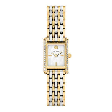 TORY BURCH エレノア マザーパール スクエア レディース メタルウォッチ 151765980 [P]