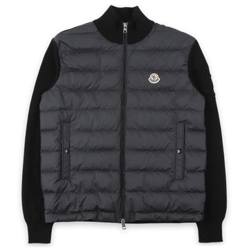 Moncler Men's Wappen Patch Padded Mix Zip-Up Jacket (Black) 9B00020 M1115 999 150875410 [P]