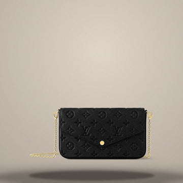 LOUIS VUITTON Felicie Pochette Schwarz M82477 158643624 [P]