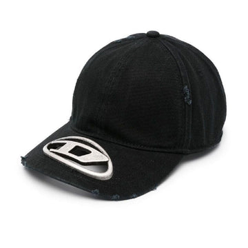 Diesel C-Beast A1 Metal Oval D Flak Baseball Cap Black A12709 0PFAA 9XX 145891231 [P]