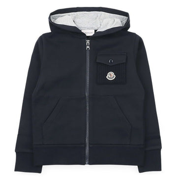 MONCLER Wappen-Taschen-Hoodie-Jacke (Navy) 8G00011 899PS 778 8,10A 158643434 [P]