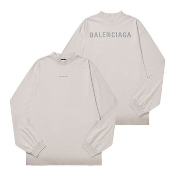 Balenciaga Long Sleeve T-Shirt with Logo Print 101624152 [P]