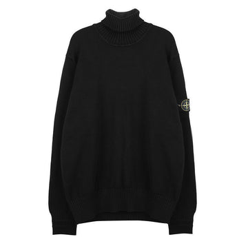 STONE ISLAND Wappen Patch Hoher Kragen Strickpullover 8115505A2-V0029 124128246 [P]