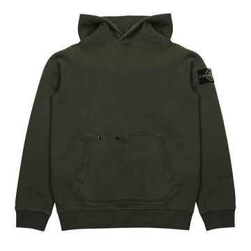 Stone Island Logo Patch Hooded Sweatshirt 124128266 [P]