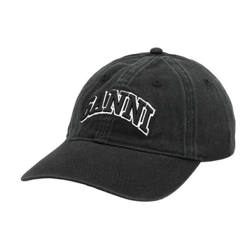 Ganni Cap A6900 099 Logo Embroidery Women's Hat 140279109 [P]