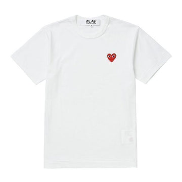 Comme Des Garcons Short Sleeve AX-T108-051 2 Play Red Heart Applique T-Shirt 149502201 [P]