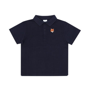 MAISON KITSUNE Kurzarm Fox Kopf Polo Kinder T-Shirt 157223391 [P]