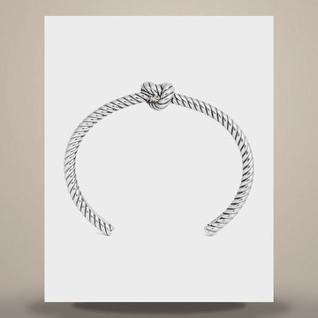 CELINE Notenkodex-Musterarmreif - Rhodium-Finish Messing Silber 461OQ6BRA.36SI 158644170 [P]