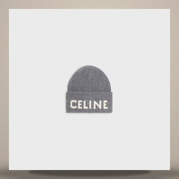 CELINE Mütze - Merinowolle Kaschmir Hellgrau/Grau AA0H92I93.GFW0 158644178 [P]