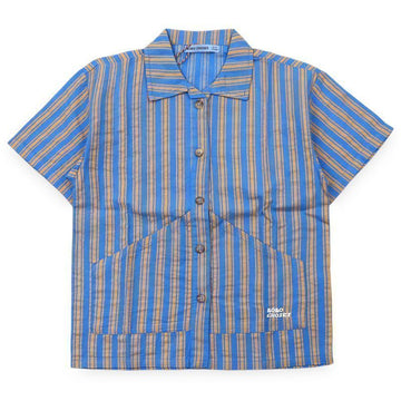 BOBO CHOSES Kinder New Hairline Woven Kurzarmhemd (Blau) B126AC035 411 154025867 [P]