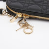 DIOR Schwarzes Cannage Lammleder Handyhalter 158335975 [P]
