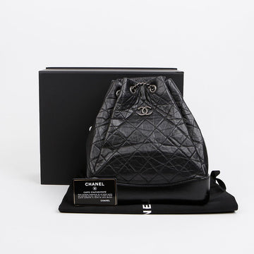 CHANEL Medium Vintage Kapskin Gabriel Rucksack Schwarz 158377764 [P]