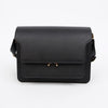 MARNI レディース サピアーノ レザー ブラック ショルダーバッグ 158378432 [P]