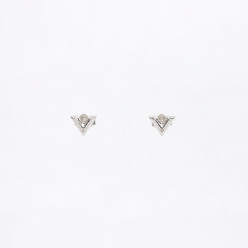 LOUIS VUITTON Essentielle V Stud Ohrringe Silber 158380018 [P]