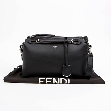 FENDI Medium Leder Tote Shoulder Bag Schwarz 158394885 [P]