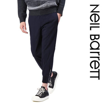 Neil Barrett Cropped Turn-Up Zipper Cuff Slacks 158644235 [P]