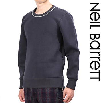 NEIL BARRETT Zipper Rundhals-Neopren Sweatshirt 158644247 [P]