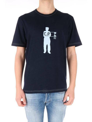 CP COMPANY インディゴ ジャージ Tシャツ 16CMTS171A 110056W D08 133021132 [P]