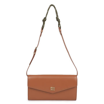 MIU MIU Leder Geldbörse mit Riemen 5MT025-ACRT-F04D2 128843335 [P]