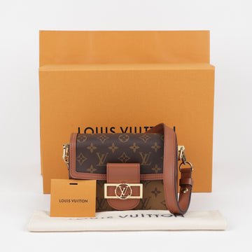 LOUIS VUITTON ドーフィン ミニ モノグラム リバース キャンバス ハンドバッグ 158379636 [P]
