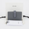 Celine Accordion Grain Calfskin Cardholder Gray 158379820 [P]