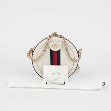 GUCCI Ophidia GG Rundkette Mini-Crossbody Tasche Weiß 158380162 [P]